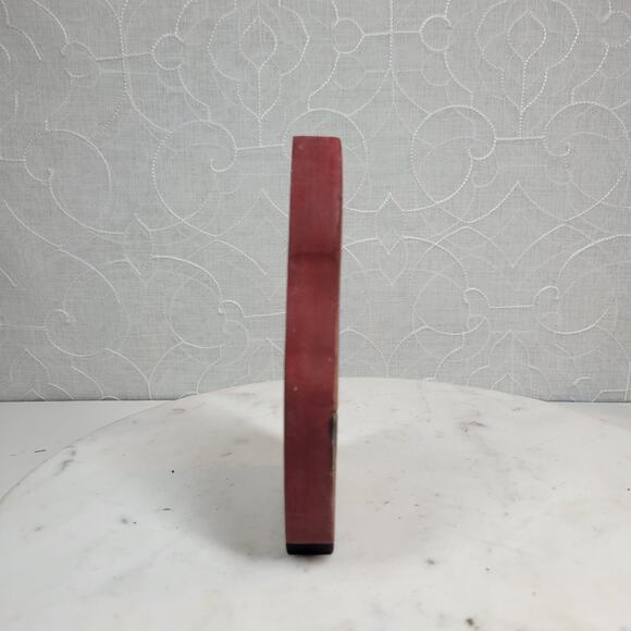 VTG Wooden Carved Santa Figure 6.5" Handpainted Christmas Folk Art Signed '91 - Picture 3 of 12